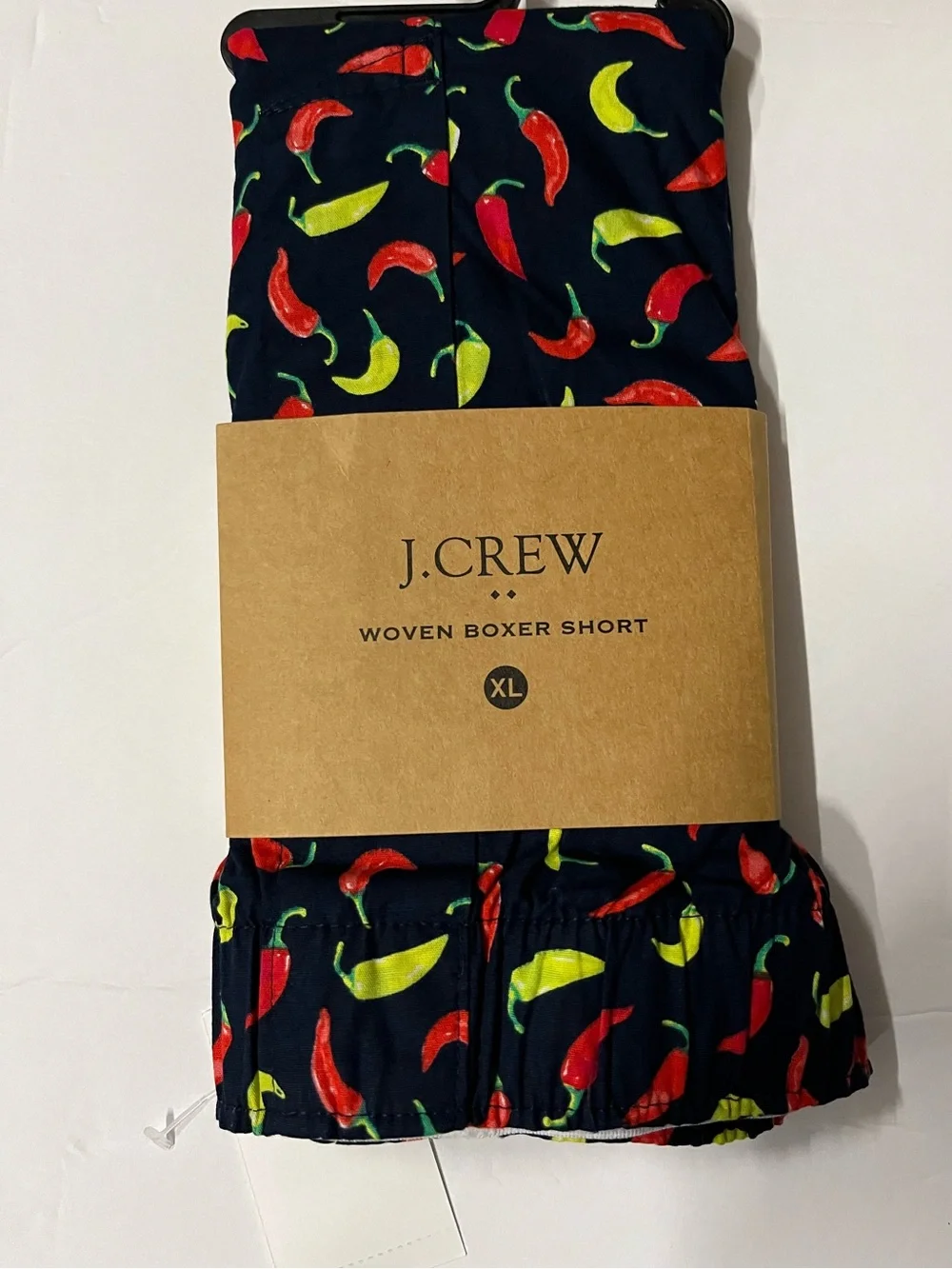 J Crew Men's Boxer Shorts‎ Red Hot Chili Allover Print 100% Cotton Large 2 Sets